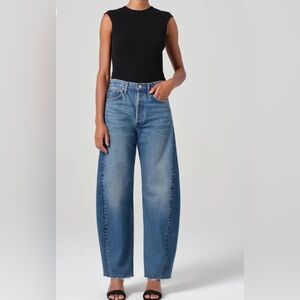 Agolde Luna High Rise Pieced Taper in Split